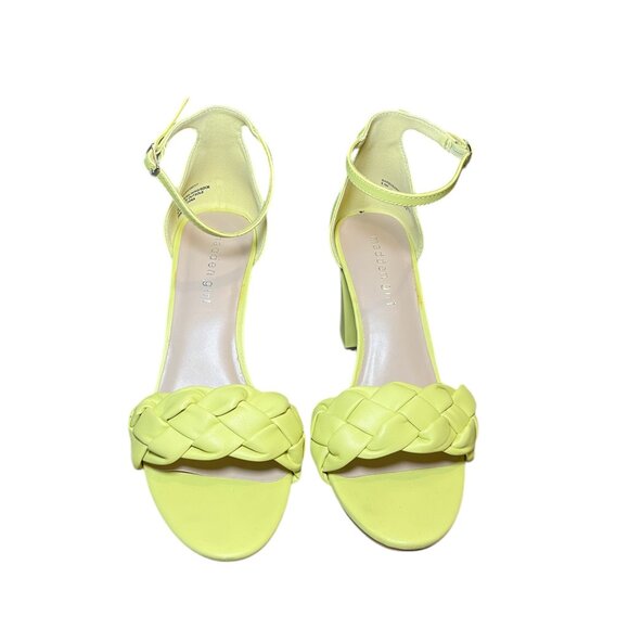 Madden Girl Barbi Lime Green Yellow Heels Size: 8.5 Medium - Picture 4 of 7